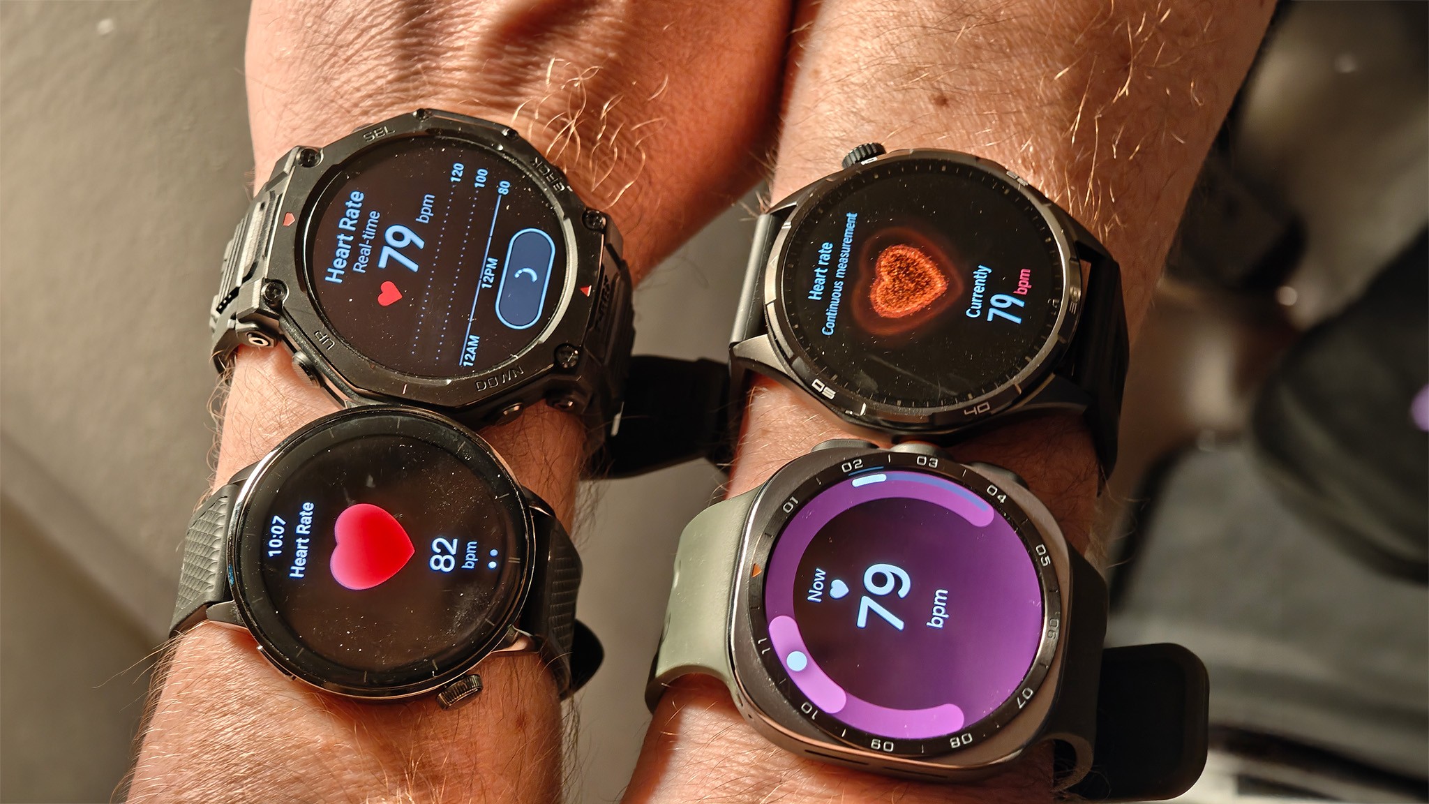 A smartwatch on a wrist displays Thursday 08:37 and 05 SEP against green grass. A smartwatch on a wrist displays Thursday 08:37 and 05 SEP against green grass.